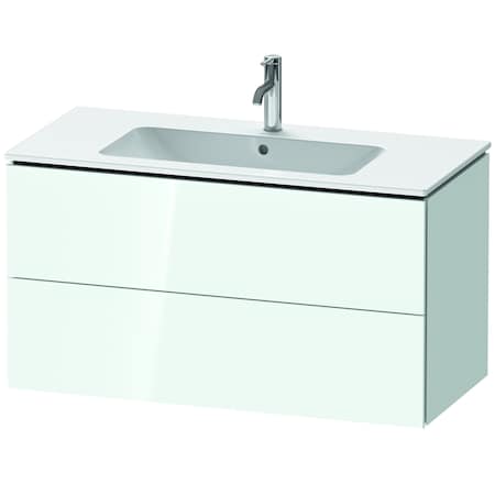 Duravit L-Cube Vanity Unit F. Me 2 Drawers 550X1020X481mm White High Gloss LC624208585